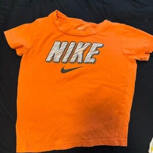 Nike Orange Short-Sleeve Boys' Logo Tee